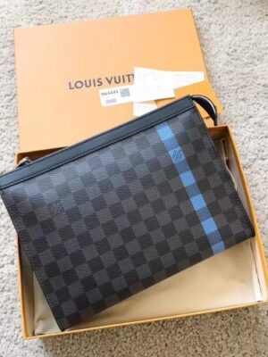 Louis Vuitton Replica Damier Graphite Zip Pouch M64444