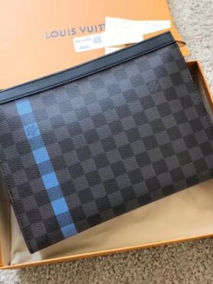 Louis Vuitton Replica Damier Graphite Zip Pouch M64444