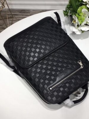 Louis Vuitton Replica Damier Infini Leather Avenue Backpack N41043 Onyx 2017