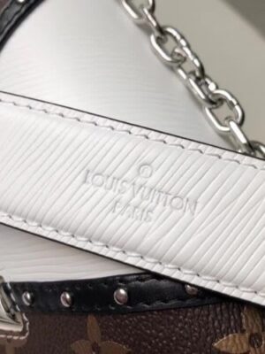 Louis Vuitton Replica EPI Monogram Canvas Chevron Stud Twist MM Bag White 2018