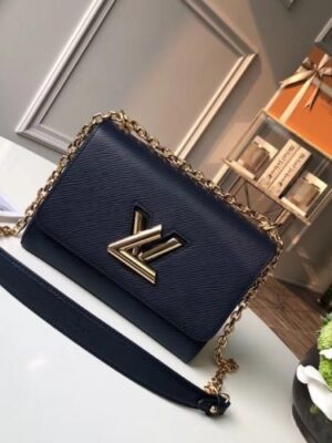 Louis Vuitton Replica EPI Twist MM Bag Indigo 2018