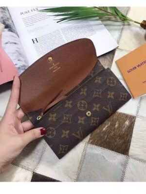 Louis Vuitton Replica Emilie Monogram Canvas Wallet M60696 Coffee