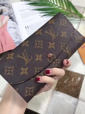 Louis Vuitton Replica Emilie Monogram Canvas Wallet M60696 Coffee