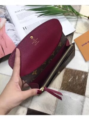 Louis Vuitton Replica Emilie Monogram Canvas Wallet M60696 Fuchsia