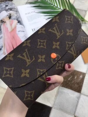 Louis Vuitton Replica Emilie Monogram Canvas Wallet M60696 Orange