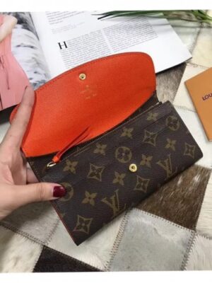 Louis Vuitton Replica Emilie Monogram Canvas Wallet M60696 Orange