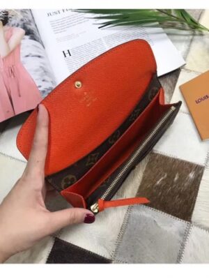 Louis Vuitton Replica Emilie Monogram Canvas Wallet M60696 Orange