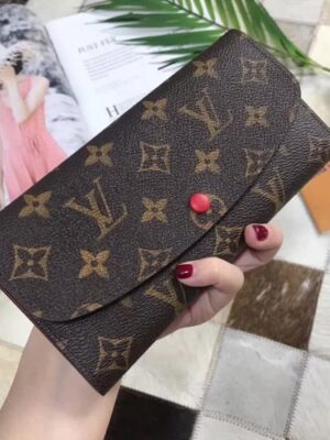 Louis Vuitton Replica Emilie Monogram Canvas Wallet M60696 Red