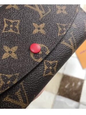 Louis Vuitton Replica Emilie Monogram Canvas Wallet M60696 Red