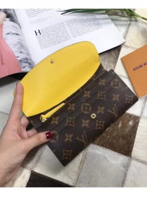 Louis Vuitton Replica Emilie Monogram Canvas Wallet M60696 Yellow