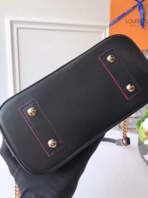 Louis Vuitton Replica Epi Alma Mini Bag Black/Fuchsia 2018