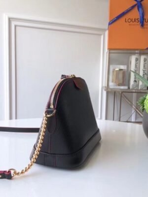 Louis Vuitton Replica Epi Alma Mini Bag Black/Fuchsia 2018