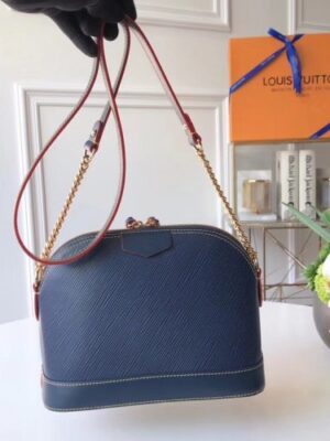 Louis Vuitton Replica Epi Alma Mini Bag Navy Blue 2018