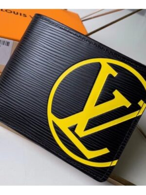 Louis Vuitton Replica Epi Leather Bright-colored LV Replica Multiple Wallet M67907 Black 2019