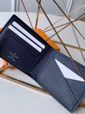 Louis Vuitton Replica Epi Leather Bright-colored LV Replica Multiple Wallet M67908 Navy Blue 2019