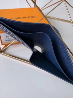 Louis Vuitton Replica Epi Leather Bright-colored LV Replica Multiple Wallet M67908 Navy Blue 2019