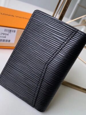 Louis Vuitton Replica Epi Leather Bright-colored LV Replica Pocket Organizer Wallet M67904 Black 2019