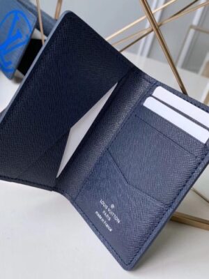 Louis Vuitton Replica Epi Leather Bright-colored LV Replica Pocket Organizer Wallet M67905 Navy Blue 2019