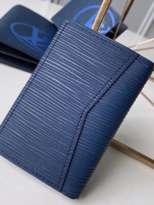 Louis Vuitton Replica Epi Leather Bright-colored LV Replica Pocket Organizer Wallet M67905 Navy Blue 2019