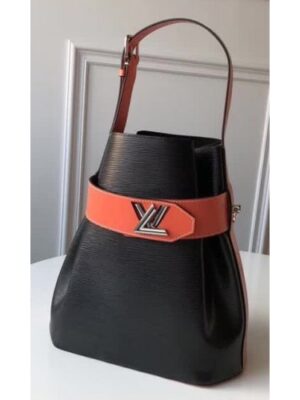 Louis Vuitton Replica Epi Leather Bucket Bag M55188 Black 2018