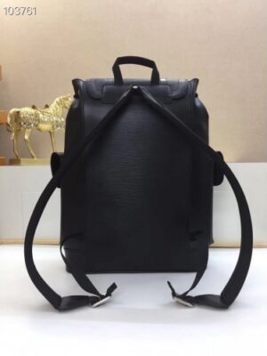 Louis Vuitton Replica Epi Leather Christopher PM Backpack Bag M50159 Black