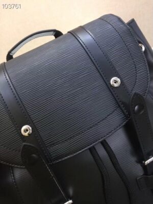 Louis Vuitton Replica Epi Leather Christopher PM Backpack Bag M50159 Black