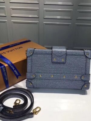 Louis Vuitton Replica Epi Leather Petite Malle Bag denim blue m50016