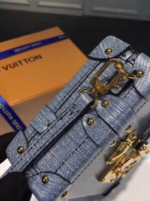 Louis Vuitton Replica Epi Leather Petite Malle Bag denim blue m50016