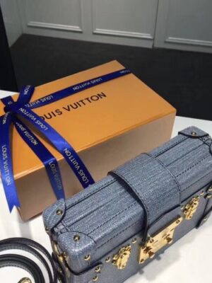 Louis Vuitton Replica Epi Leather Petite Malle Bag denim blue m50016