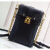 Louis Vuitton Replica Epi Leather Pochette Trunk Verticale Bag M67871 Black 2019