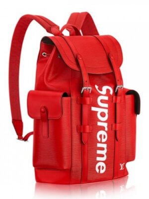 Louis Vuitton Replica Epi Leather Supreme Christopher PM Backpack M58828 Red 2017