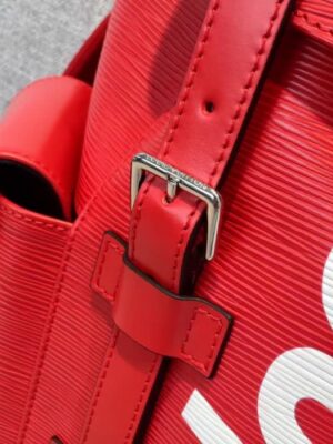 Louis Vuitton Replica Epi Leather Supreme Christopher PM Backpack M58828 Red 2017