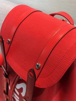 Louis Vuitton Replica Epi Leather Supreme Christopher PM Backpack M58828 Red 2017