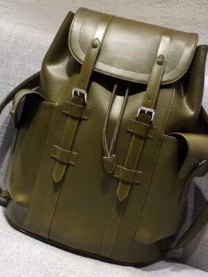 Louis Vuitton Replica Epi Leather Supreme Christopher PM Backpack M58843 Khaki Marron 2017