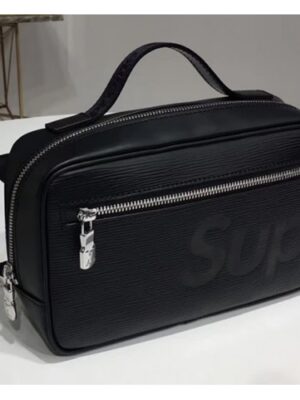 Louis Vuitton Replica Epi Leather Supreme Mini Tote Bag Black 2017