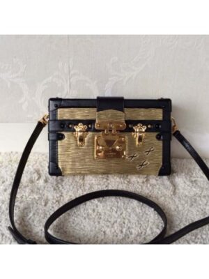 Louis Vuitton Replica Epi Leather Trim Petite Malle Bag golden