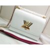 Louis Vuitton Replica Epi Leather Twist MM Bag M53596 White 2019