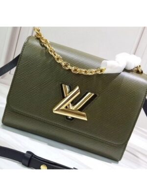 Louis Vuitton Replica Epi Leather Twist MM Bag M53597 Khaki 2019