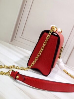 Louis Vuitton Replica Epi Leather Twist MM Bag Red/Gold 2019