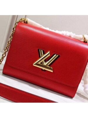 Louis Vuitton Replica Epi Leather Twist MM Bag Red/Gold 2019