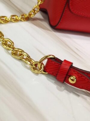 Louis Vuitton Replica Epi Leather Twist MM Bag Red/Gold 2019