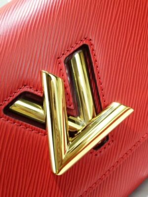 Louis Vuitton Replica Epi Leather Twist MM Bag Red/Gold 2019