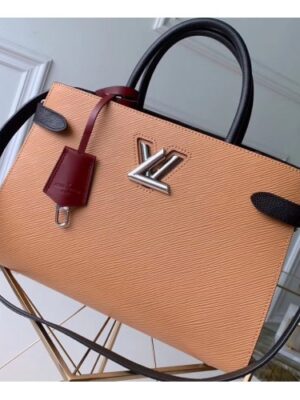 Louis Vuitton Replica Epi Leather Twist Tote Bag M51846 Camel