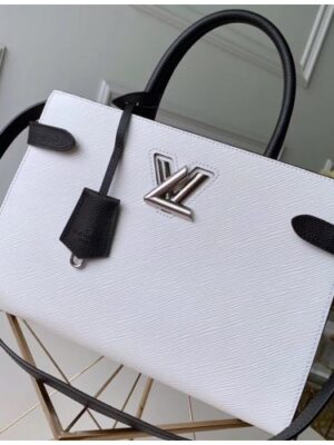 Louis Vuitton Replica Epi Leather Twist Tote Bag M53396 White