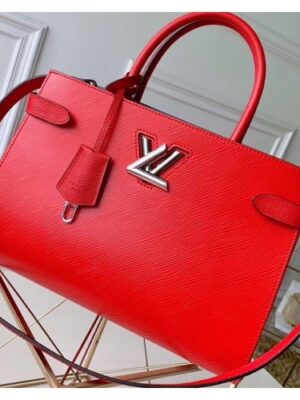 Louis Vuitton Replica Epi Leather Twist Tote Bag M54811 Coquelicot