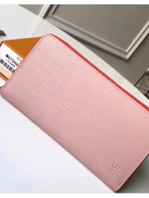 Louis Vuitton Replica Epi Leather Zippy Wallet M67266 Rose Ballerine 2018