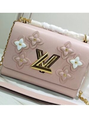 Louis Vuitton Replica Epi Leather and Studded Twist MM Bag M53851 Rose Ballerine 2019