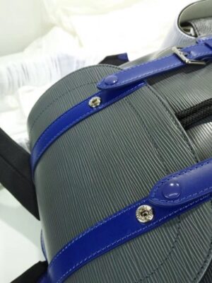 Louis Vuitton Replica Epi Patchwork Christopher PM Backpack Bag Black/Blue