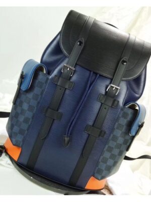 Louis Vuitton Replica Epi Patchwork Christopher PM Backpack Bag M51457 Damier Graphite Canvas