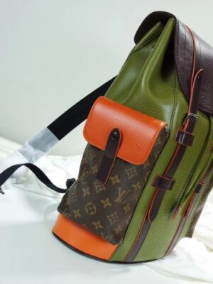 Louis Vuitton Replica Epi Patchwork Christopher PM Backpack Bag M58843 Khaki